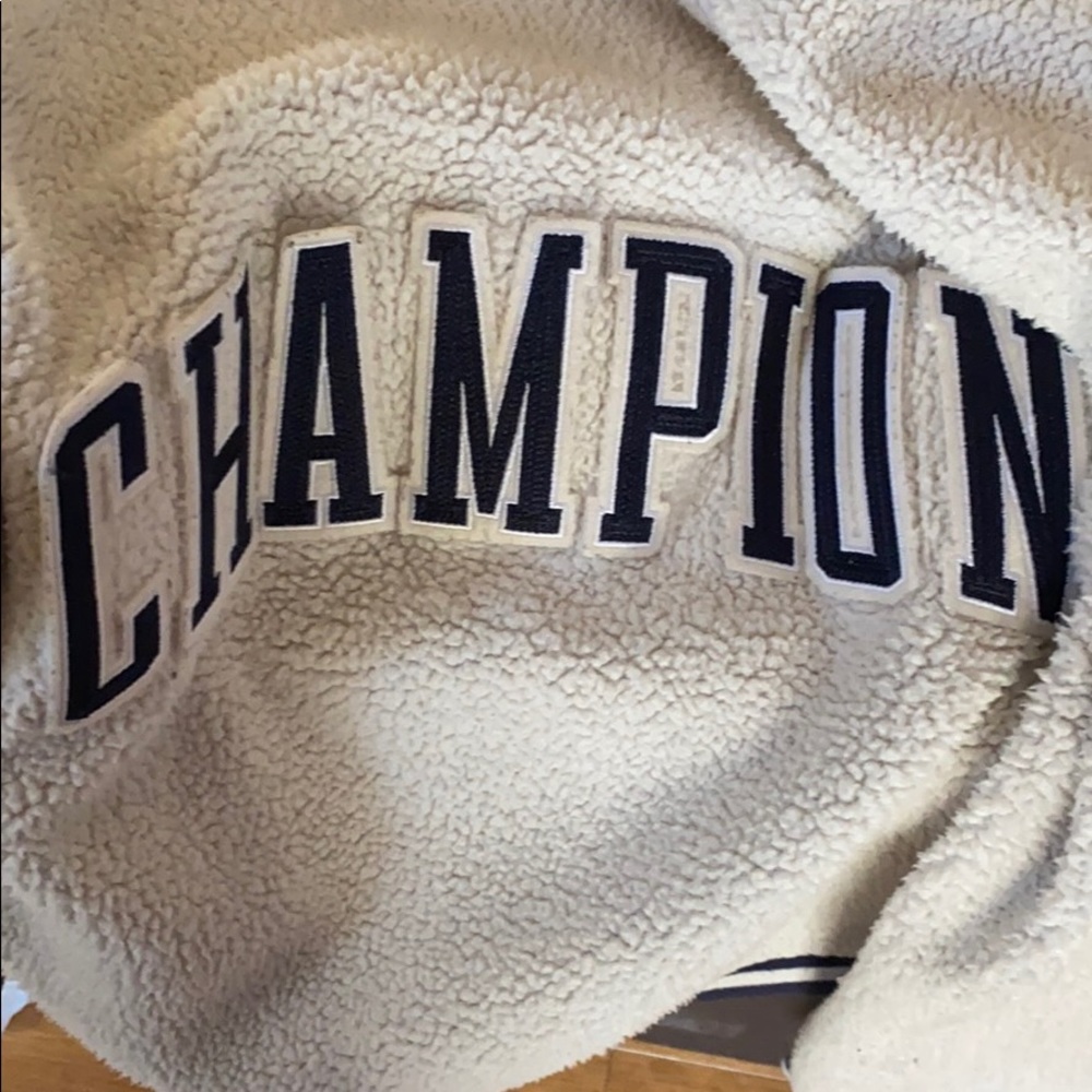 A champion letterman jacket